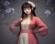妲己cosplay服装制作细节图，展示刺绣纹样与材质质感参考